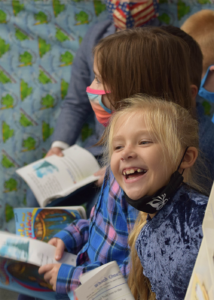 Students in reading time