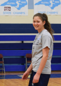 Student in the gym